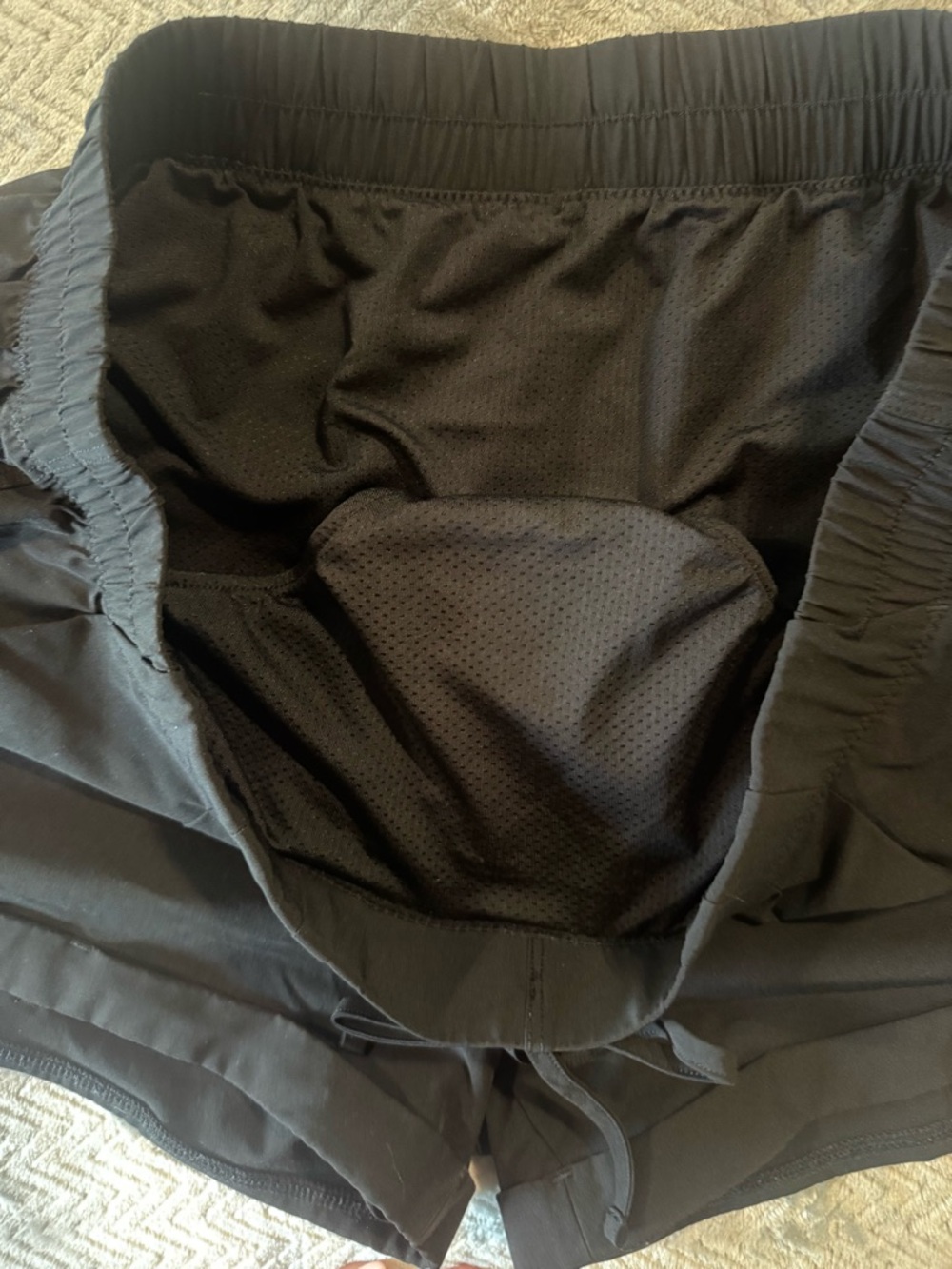 Zyia Active Black Running Shorts Built In Liner Reflective Logo Sz XXL/14 - Picture 6 of 6